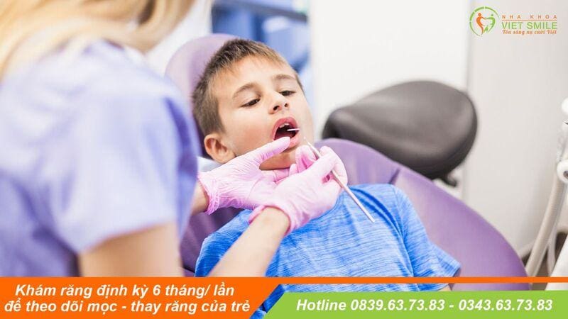 răng sữa mọc thưa có phải là điều bất thường? 5 Dinh ki kham rang 6 thang 1 lan