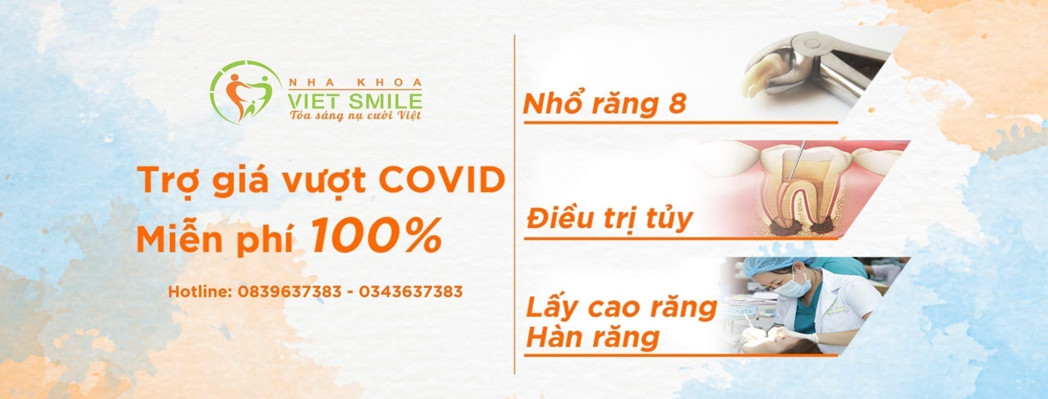 miễn phí 100% nhiều dịch vụ - viet smile đồng hành cùng bệnh nhân vượt qua covid-19 1 Đồng hành cùng bệnh nhân vượt qua covid19