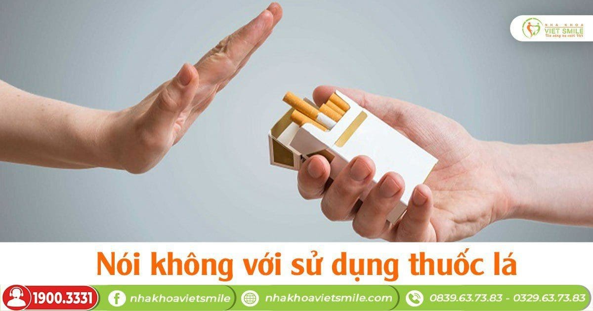 Nói không với sử dụng thuốc lá