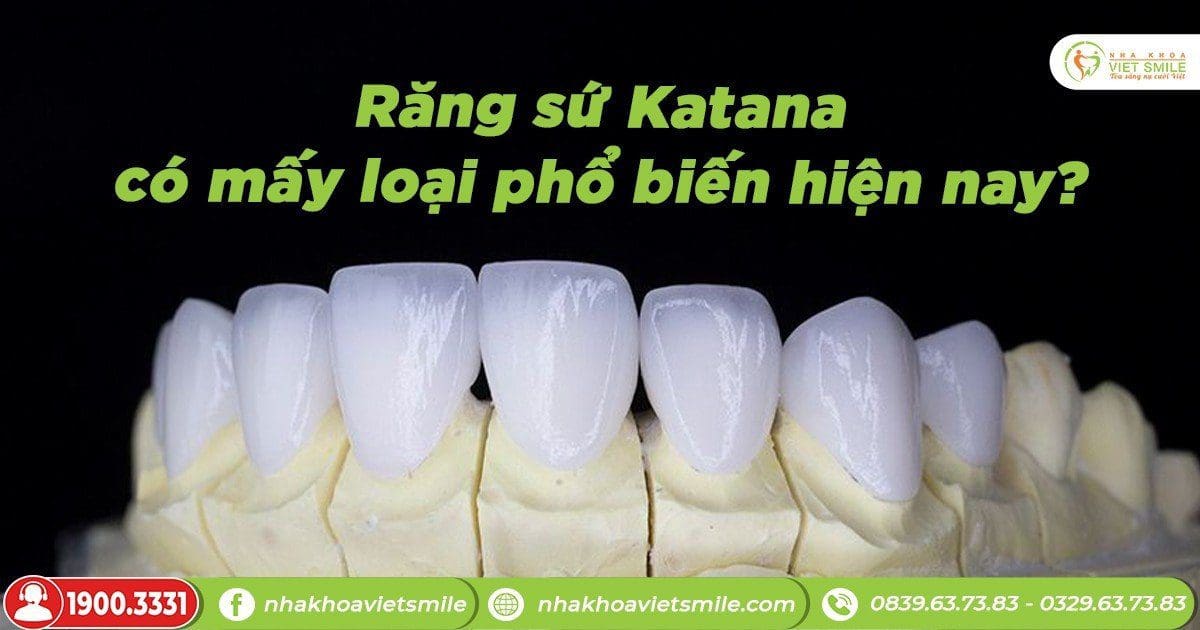Răng sứ katana có mấy loại phổ biến hiện nay?
