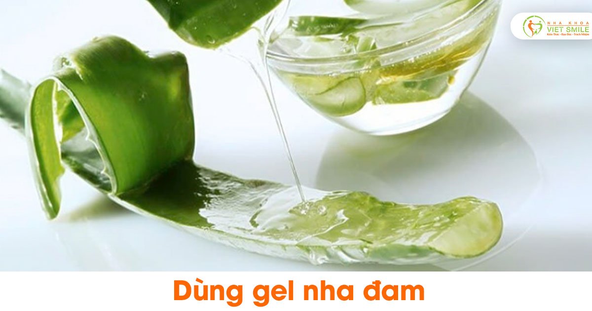 Dùng gel nha đam