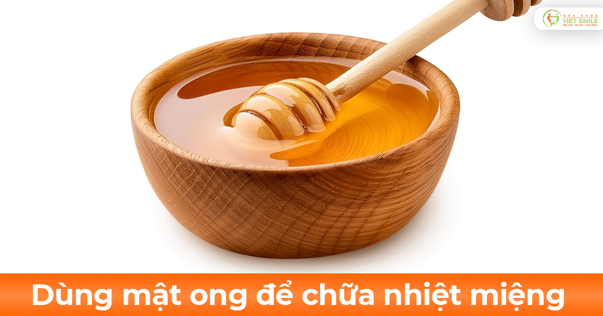 Dùng mật ong để chữa nhiệt miệng