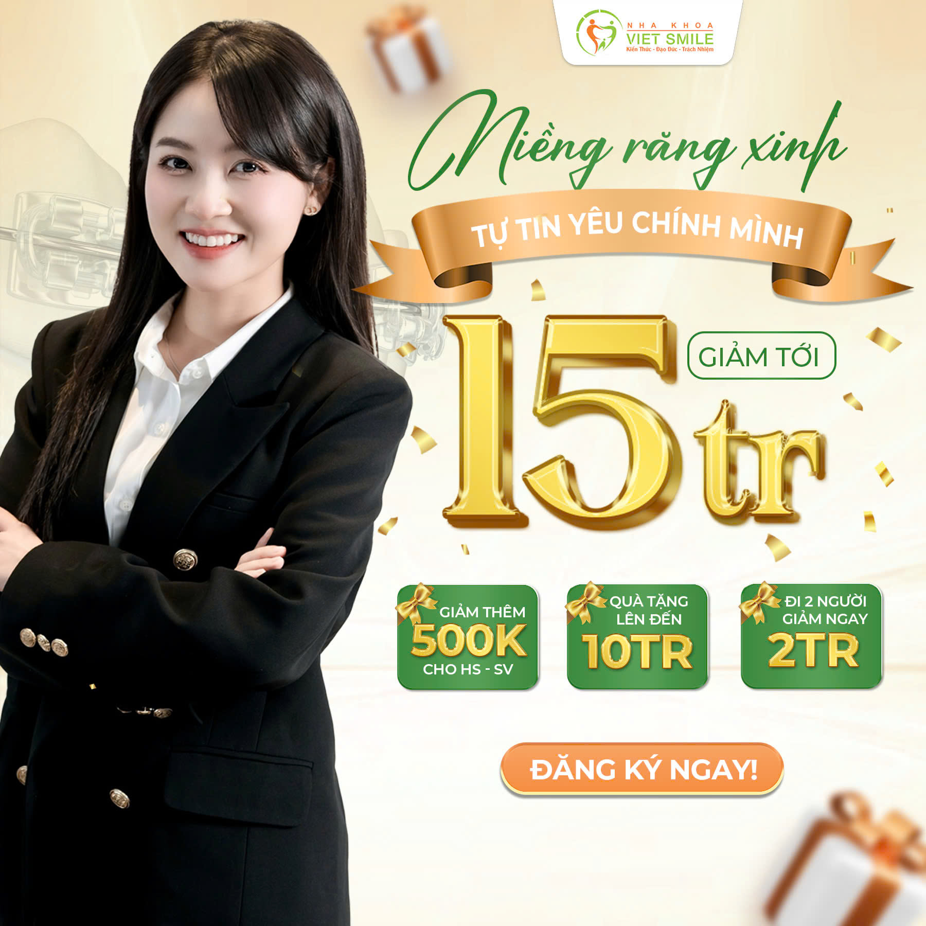ƯU ĐÃI NIỀNG RĂNG THÁNG 8