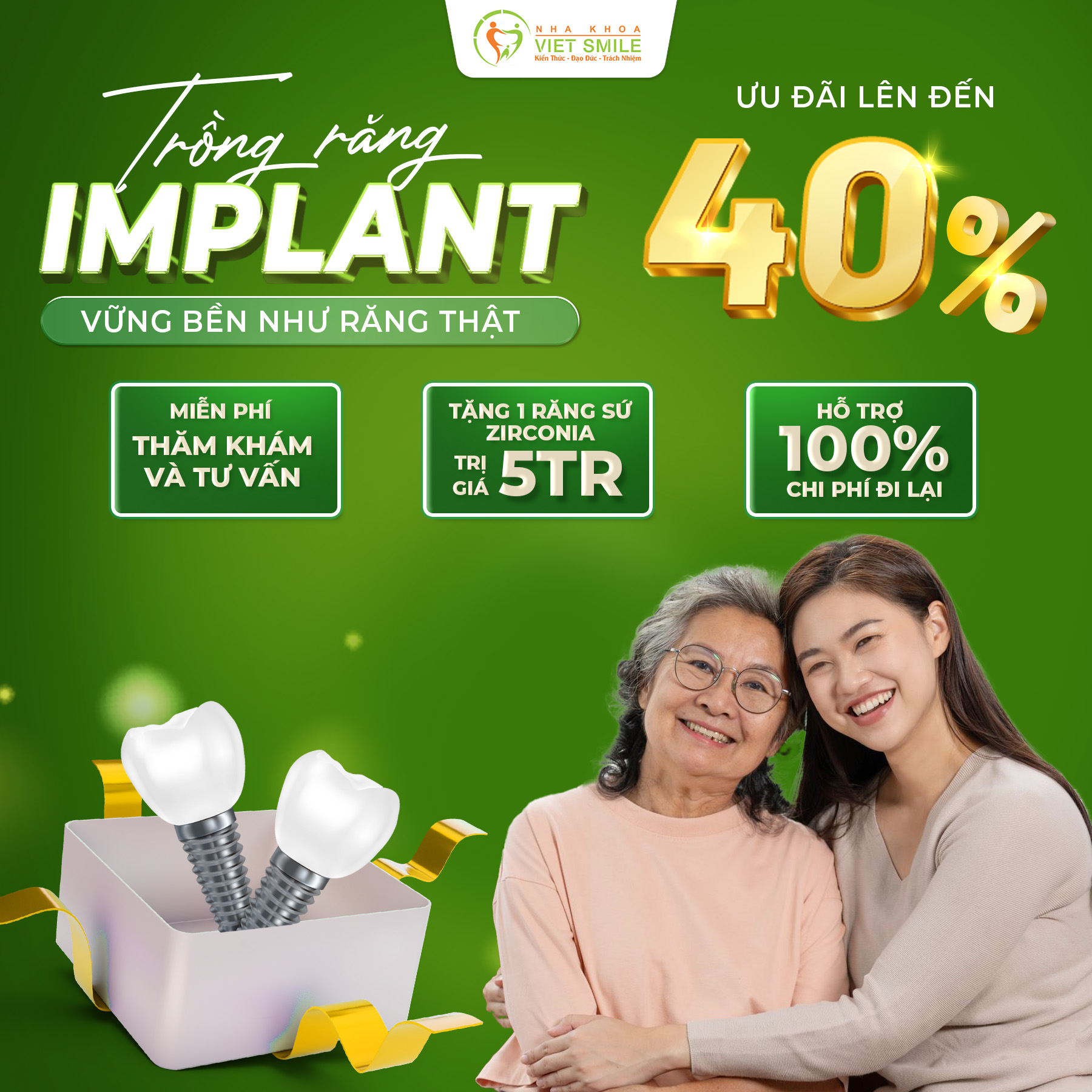 ƯU ĐÃI TRỒNG RĂNG IMPLANT THÁNG 9