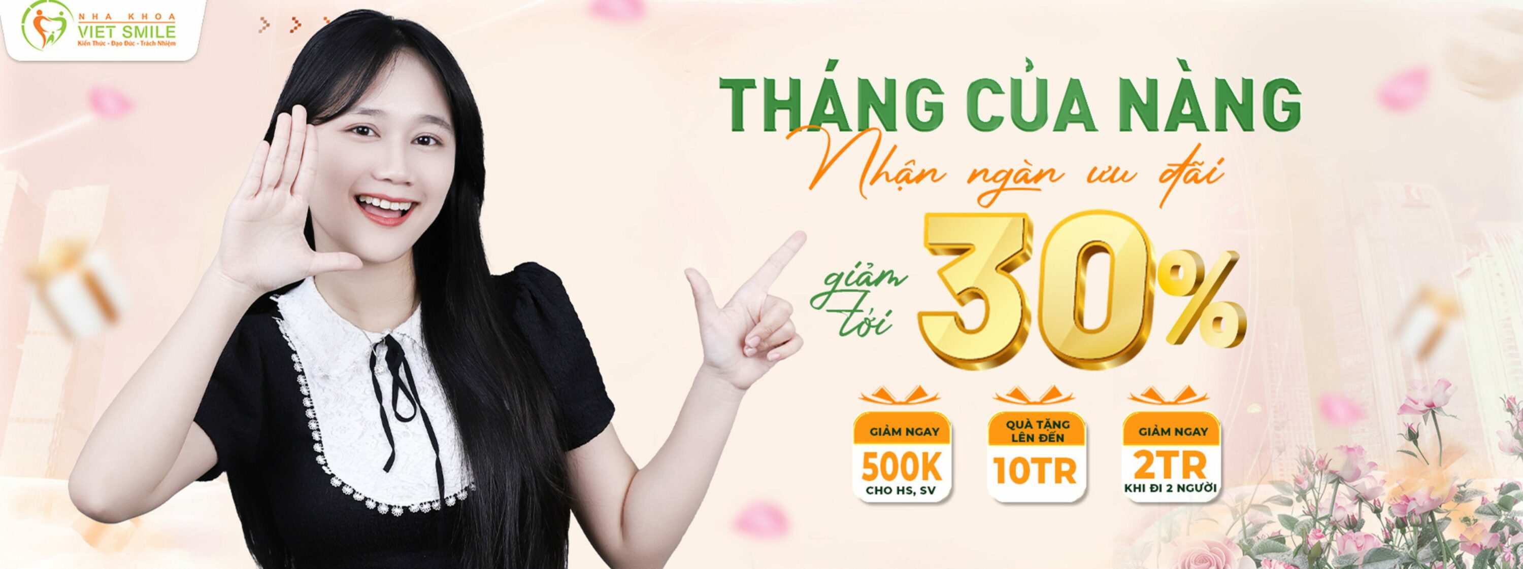 ƯU ĐÃI NIỀNG RĂNG THANG 10
