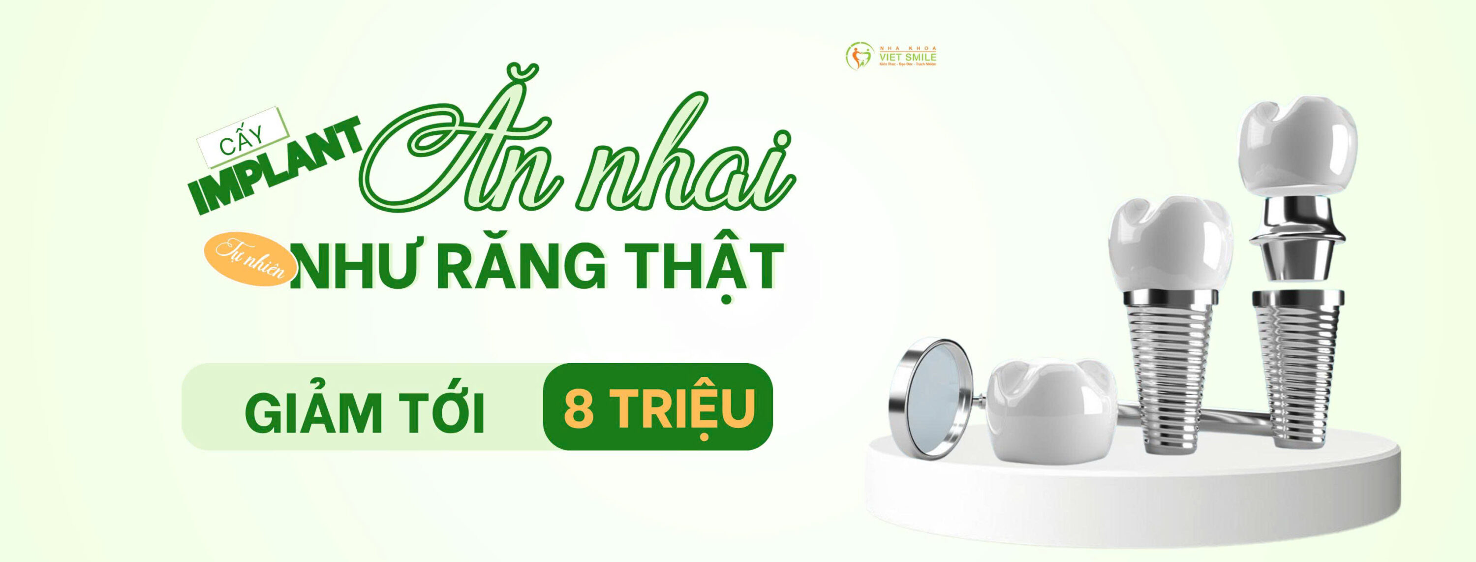 ƯU ĐÃI TRỒNG RĂNG IMPLANT THÁNG 5