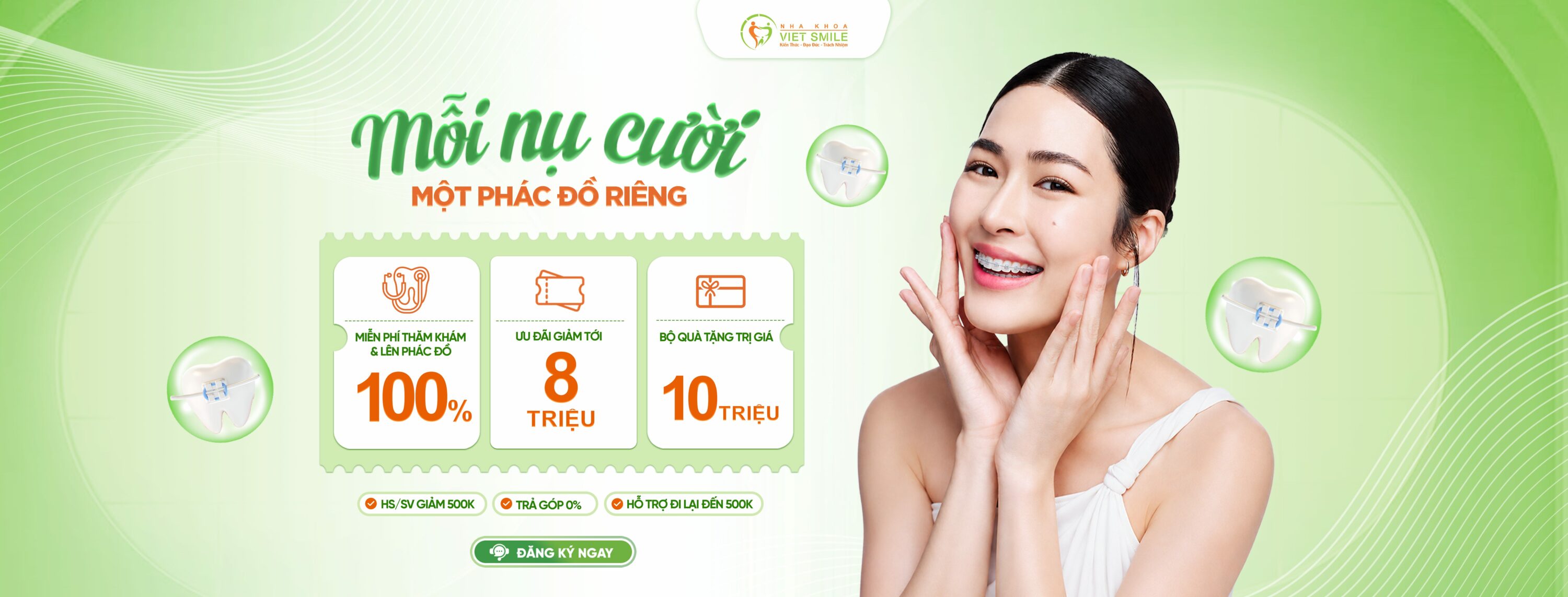 ƯU ĐÃI NIỀNG RĂNG THÁNG 8