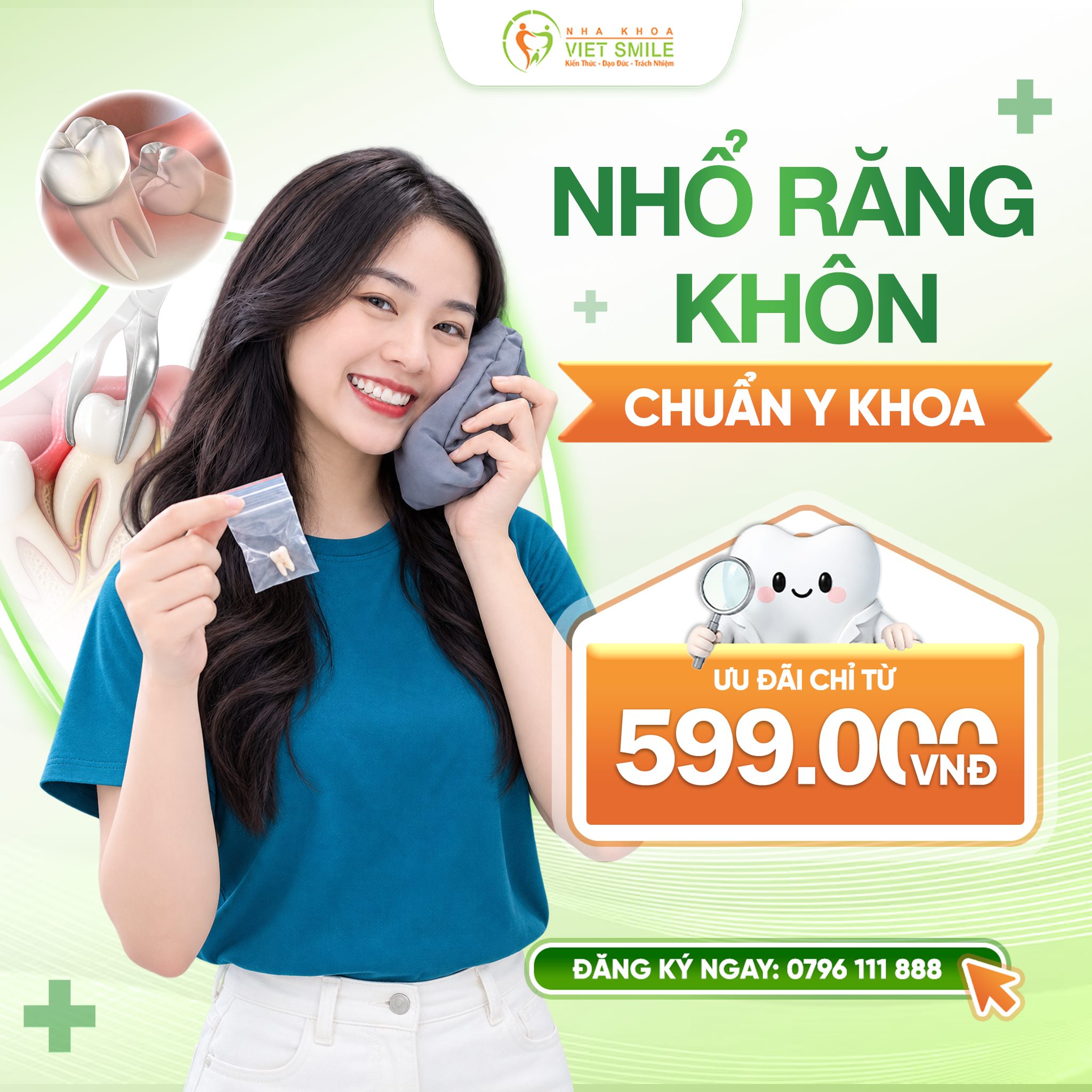 ƯU ĐÃI NHỔ RĂNG KHÔN THÁNG 9