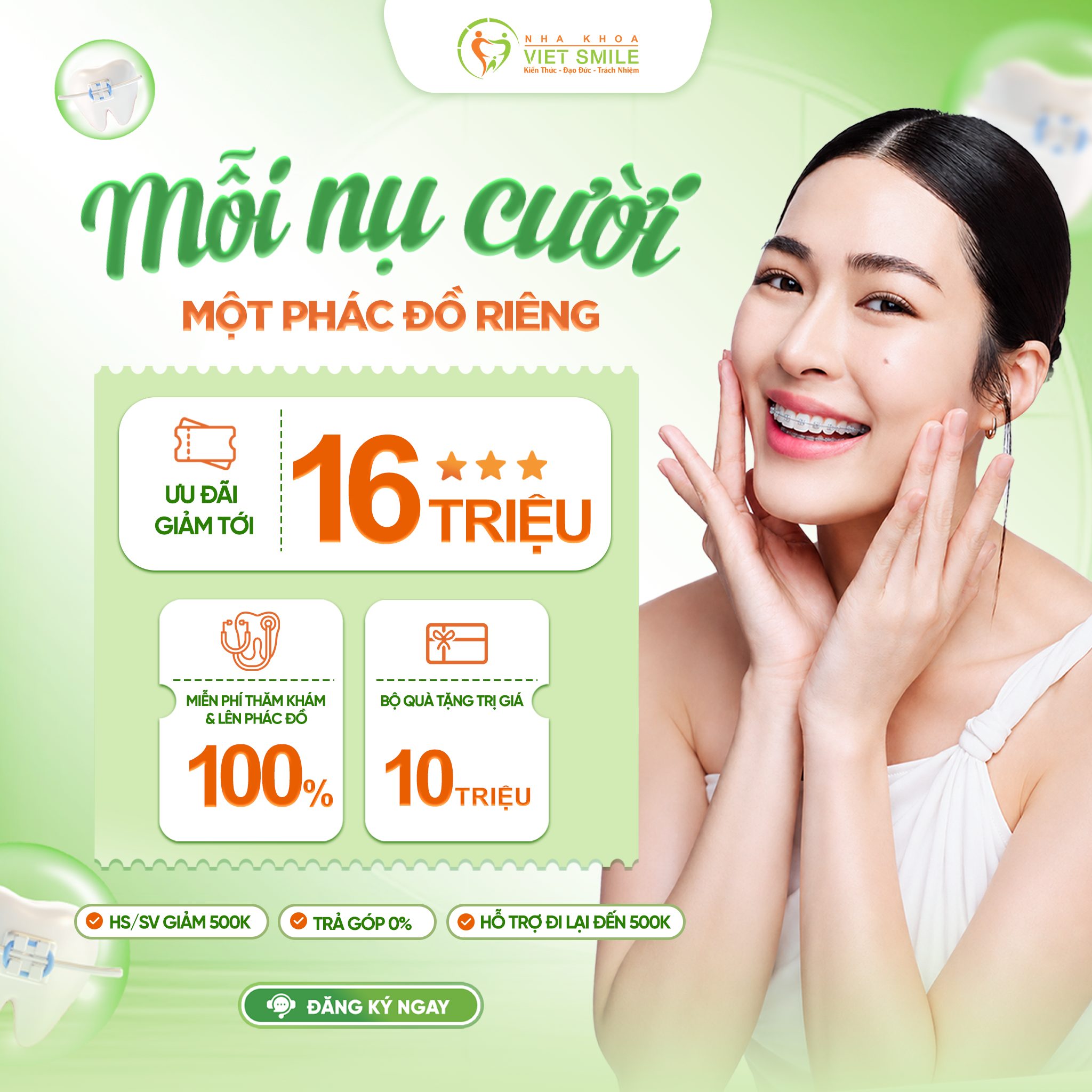ƯU ĐÃI NIỀNG RĂNG THÁNG 8